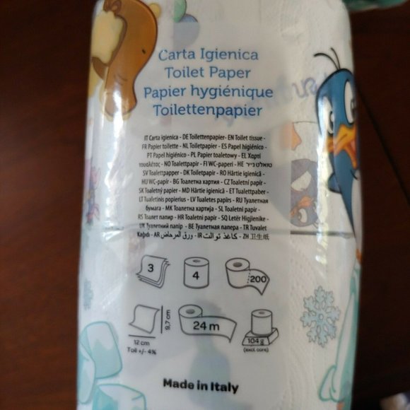 Kartika Penguins 1 PACK Colorful Kids Toilet Paper - Picture 4 of 4